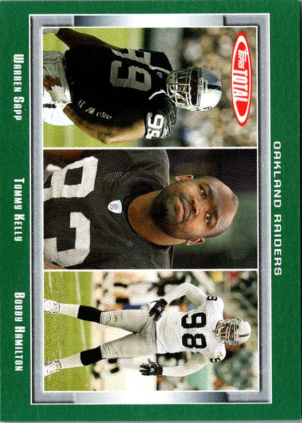 2006 Topps Total Warren Sapp/Tommy Kelly/Bobby Hamilton #277