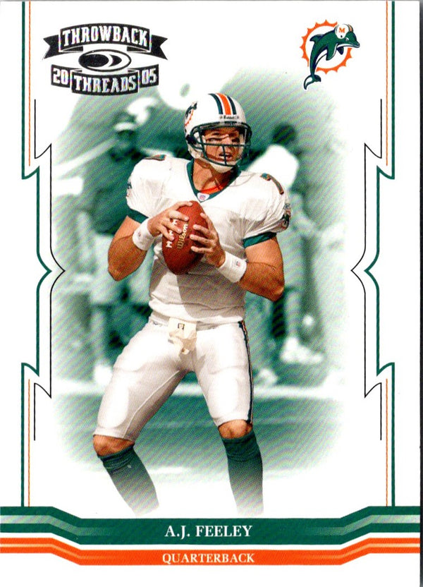 2005 Donruss Throwback Threads A.J. Feeley #80