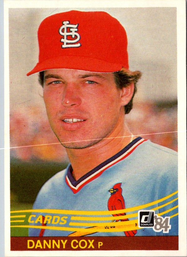 1984 Donruss Danny Cox #449 Rookie