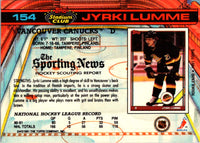 1991 Stadium Club Jyrki Lumme #154