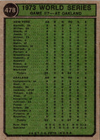 1974 Topps World Series Game 7 #478