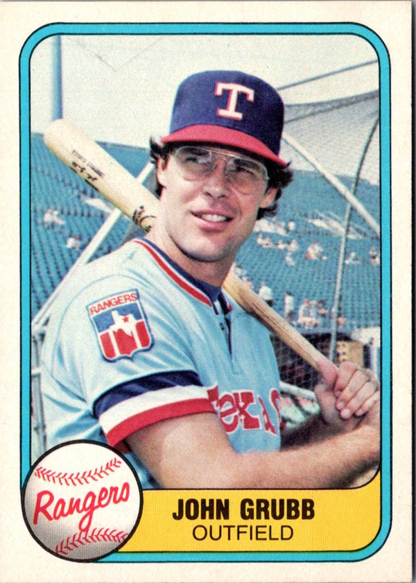 1981 Fleer John Grubb #631
