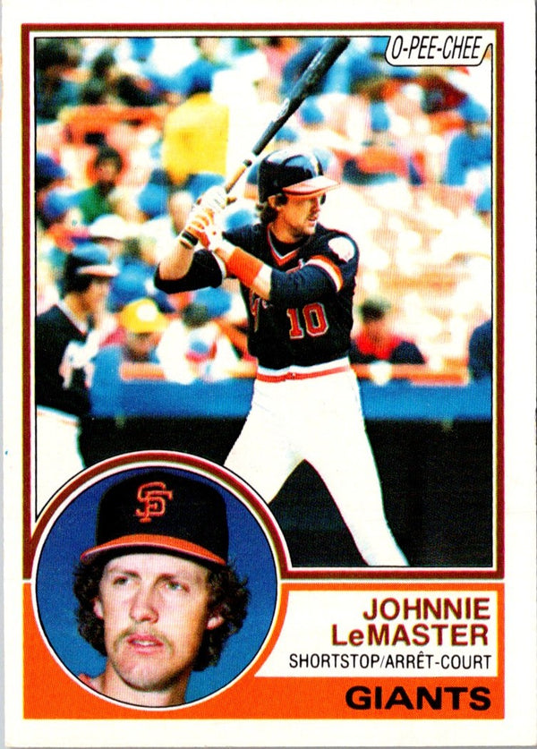 1983 O-Pee-Chee Johnnie LeMaster #154