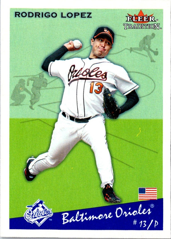 2002 Fleer Tradition Update Rodrigo Lopez #U144