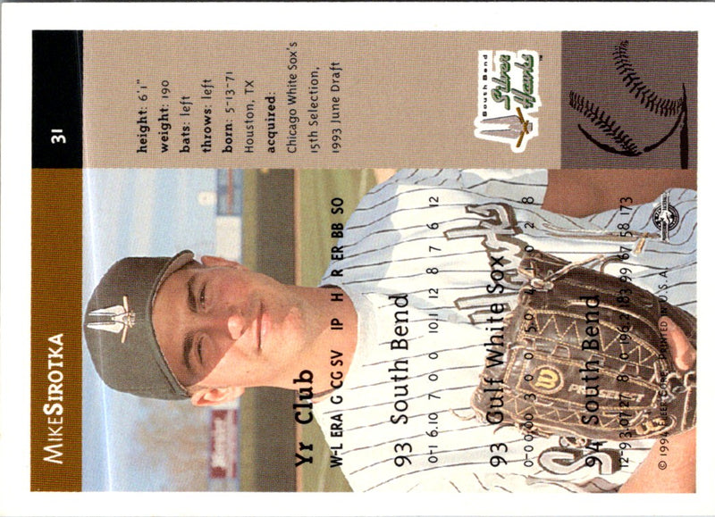 1994 Fleer Excel Mike Sirotka