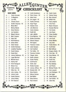 2011 Topps Allen & Ginter Checklists Checklist Checklist 1-