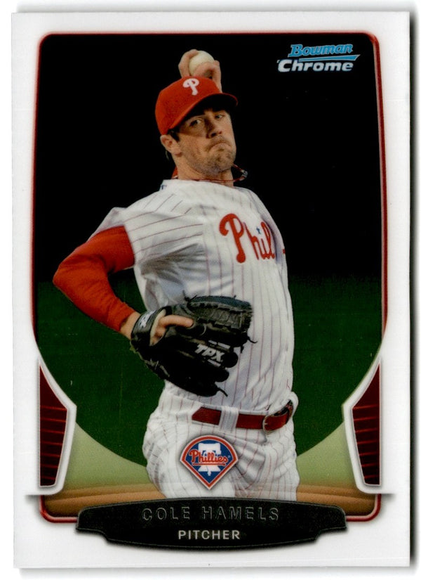 2013 Bowman Chrome Cole Hamels #107