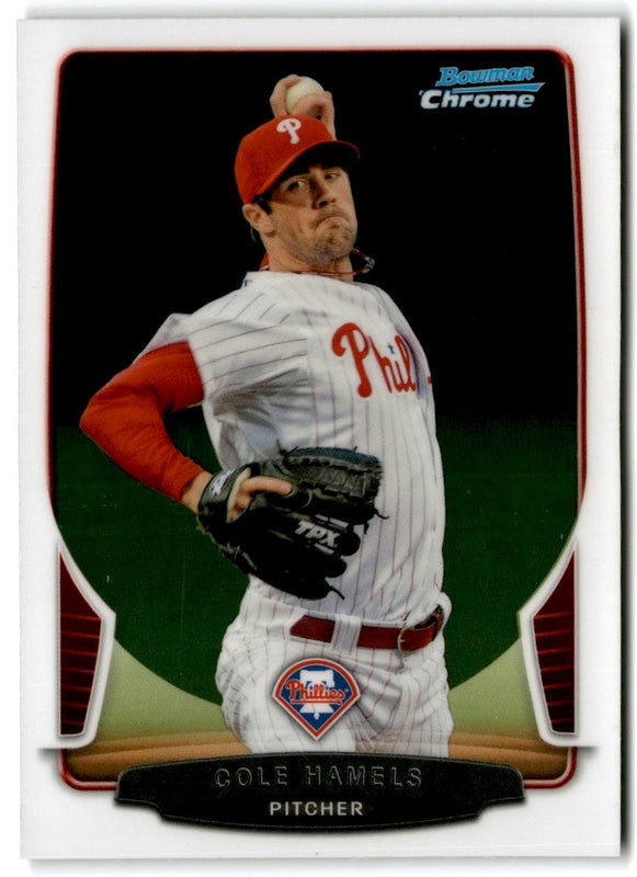 2013 Bowman Chrome Cole Hamels #107