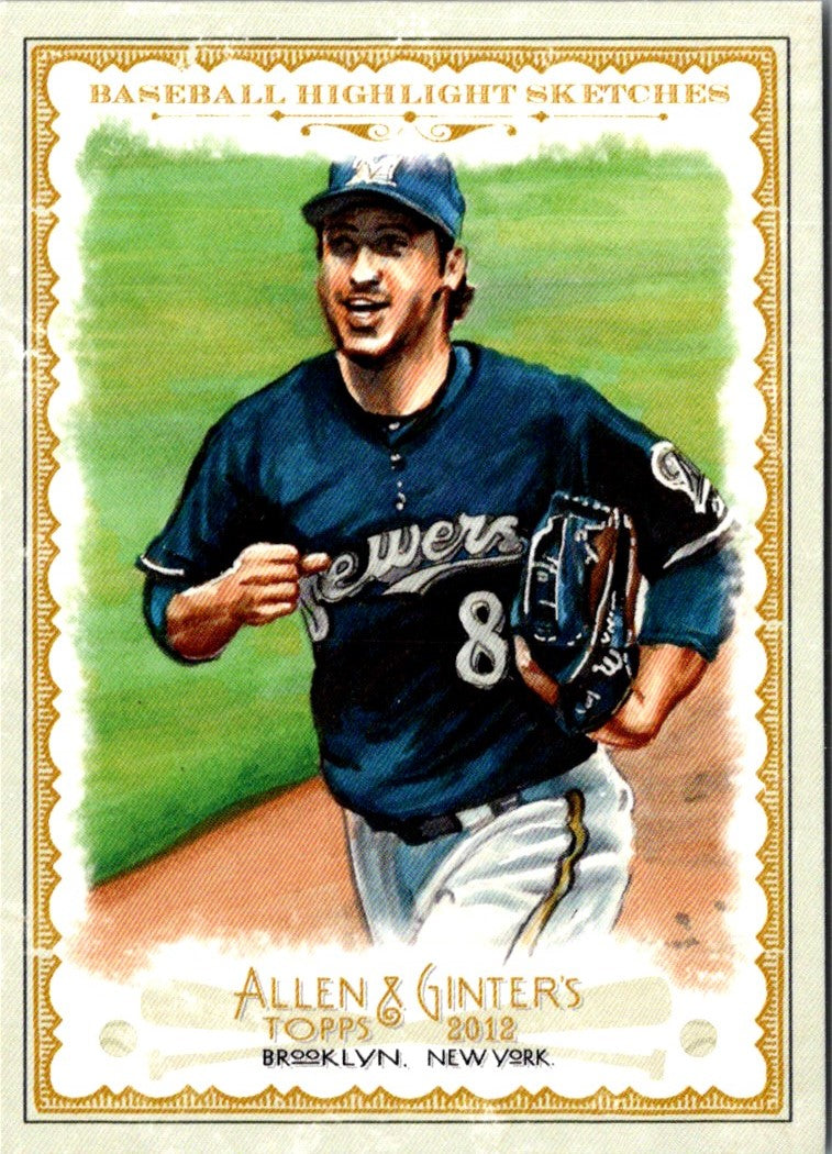 2012 Topps Allen & Ginter Baseball Highlights Sketches Ryan Braun