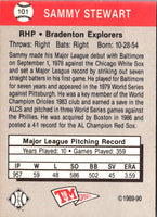 1989 T&M Senior League Sammy Stewart #101