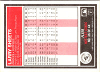 1987 Fleer Hottest Stars Larry Sheets #36