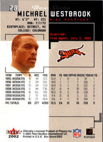 2002 Fleer Box Score Michael Westbrook #78