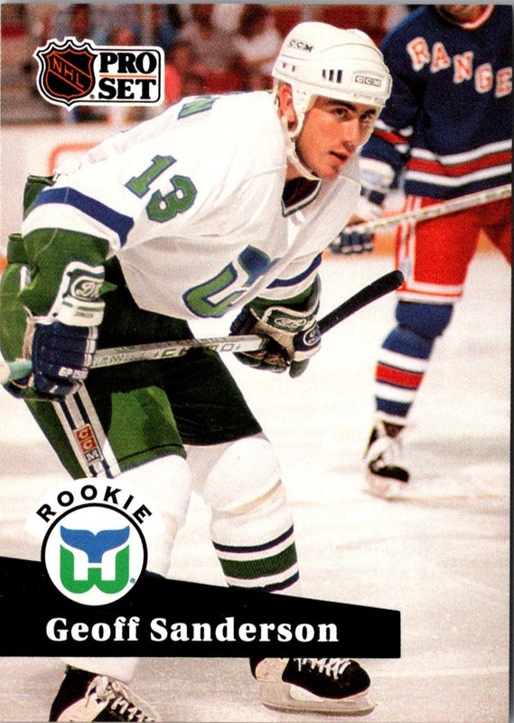 1991 Pro Set Geoff Sanderson #536 Rookie