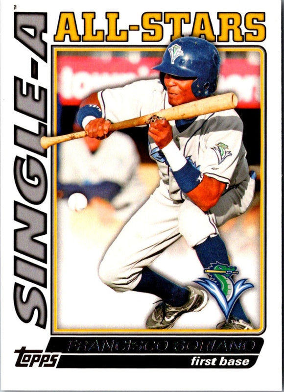 2010 Topps Pro Debut Single-A All-Stars Francisco Soriano #SA-25