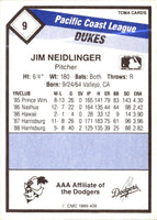 1989 TCMA Albuquerque Dukes Jim Neidlinger #9