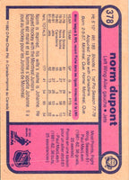 1982 O-Pee-Chee Norm Dupont #378