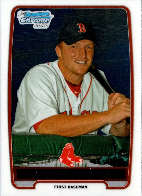 2012 Bowman Draft Picks & Prospects Chrome Nathan Minnich #BDPP71