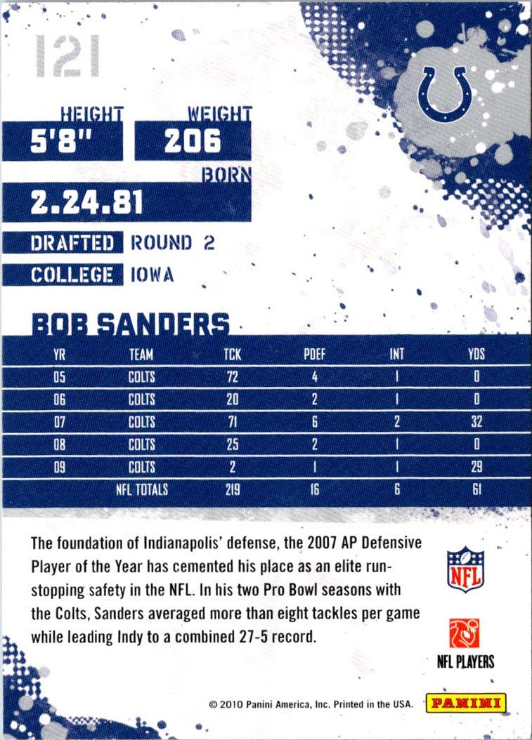 2010 Score Bob Sanders