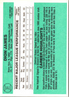 1984 Donruss Dion James #31 Rookie