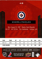 2012 Upper Deck MVP Inserts Ondrej Pavelec #48