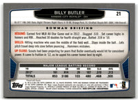 2013 Bowman Chrome Billy Butler #21