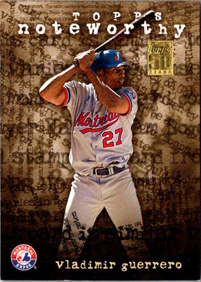 2001 Topps Noteworthy Vladimir Guerrero #TN16