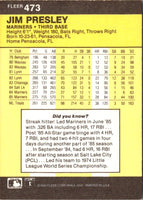 1986 Fleer Jim Presley #473