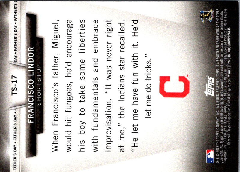 2018 Topps Francisco Lindor