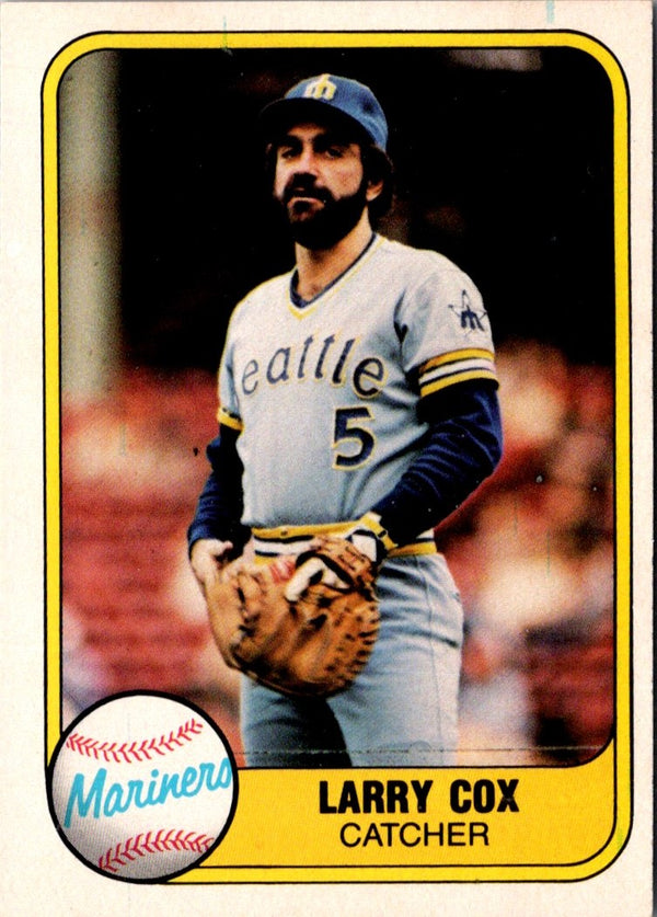 1981 Fleer Larry Cox #604