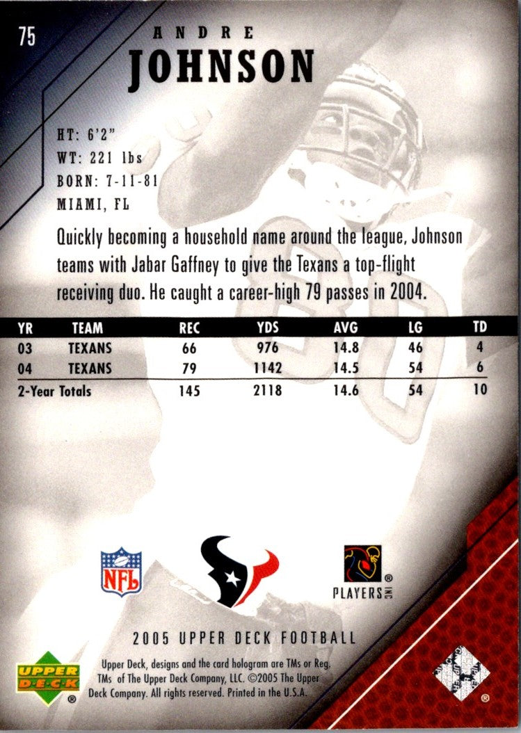 2005 Upper Deck Andre Johnson