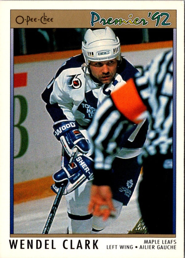 1991 O-Pee-Chee Premier Wendel Clark #116