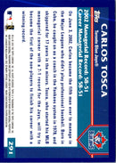 2003 Topps Carlos Tosca