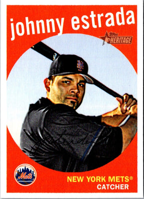 2008 Topps Heritage Johnny Estrada #378