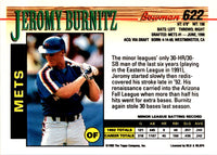 1993 Bowman Jeromy Burnitz #622