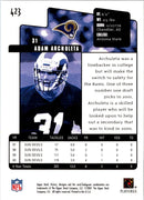 2001 Upper Deck Victory Adam Archuleta