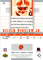 2005 Upper Deck Rookie Debut Kellen Winslow #22
