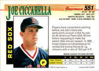 1993 Bowman Joe Ciccarella #551 Rookie
