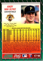 1992 Score Proctor and Gamble Andy Van Slyke #17