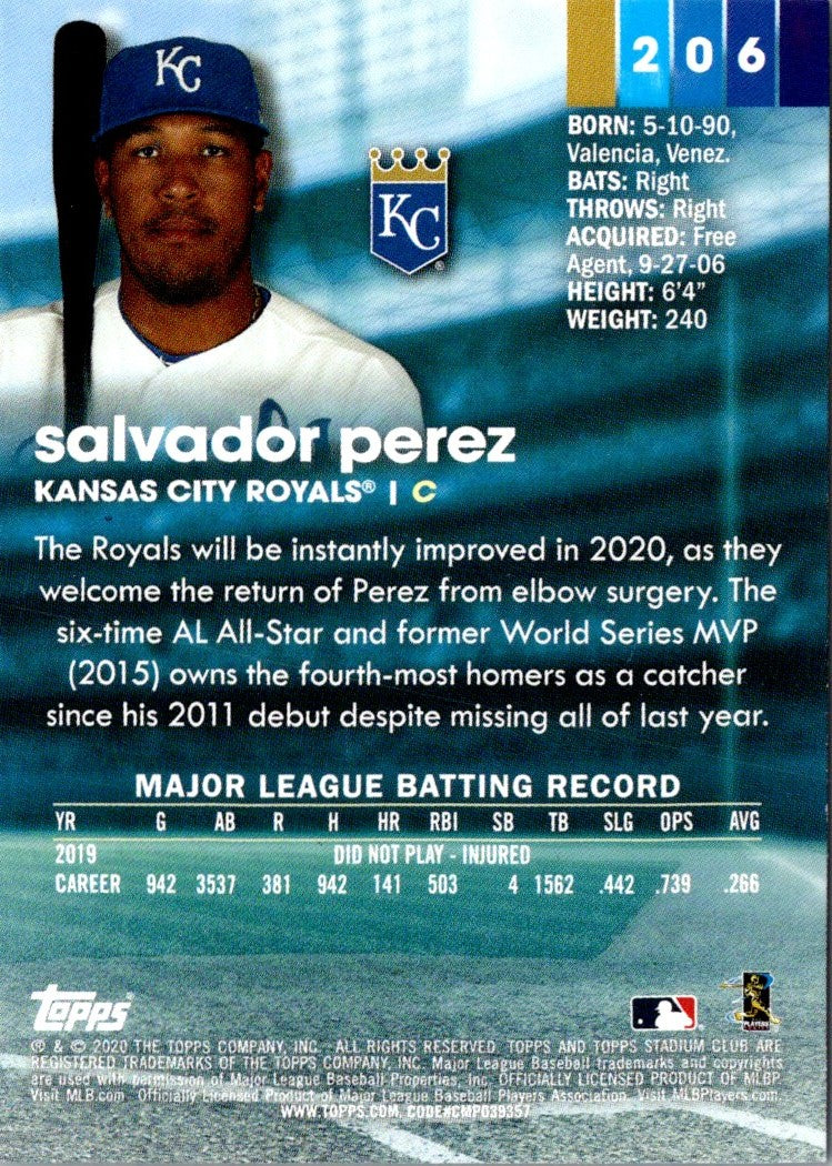 2020 Stadium Club Salvador Perez