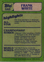 1982 Topps Frank White #646