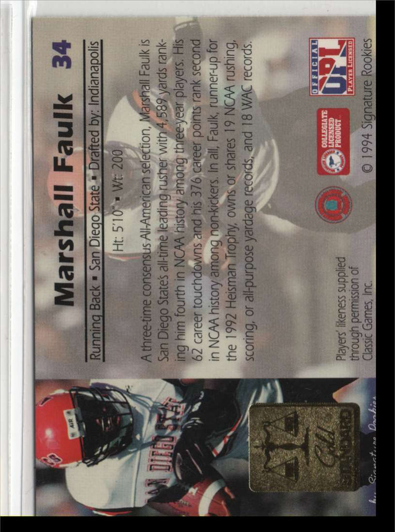 1994 Classic NFL Draft Marshall Faulk