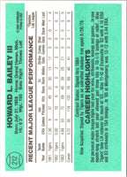 1984 Donruss Howard Bailey #212