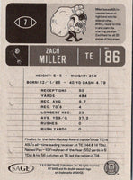 2007 SAGE HIT Zach Miller #7