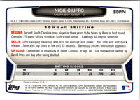 2013 Bowman Draft Picks & Prospects Chrome Nick Ciuffo #BDPP4