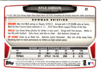 2013 Bowman Draft Picks & Prospects Chrome Kyle Gibson #22 Rookie