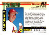 1993 Bowman Tom Urbani #583 Rookie
