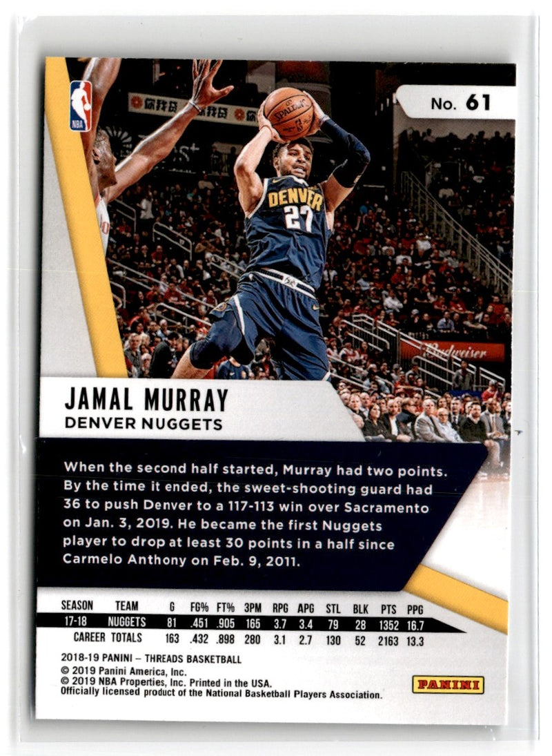 2018 Panini Threads Jamal Murray