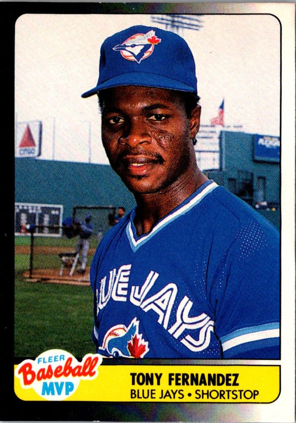 1990 Fleer Baseball MVP's Tony Fernandez #11