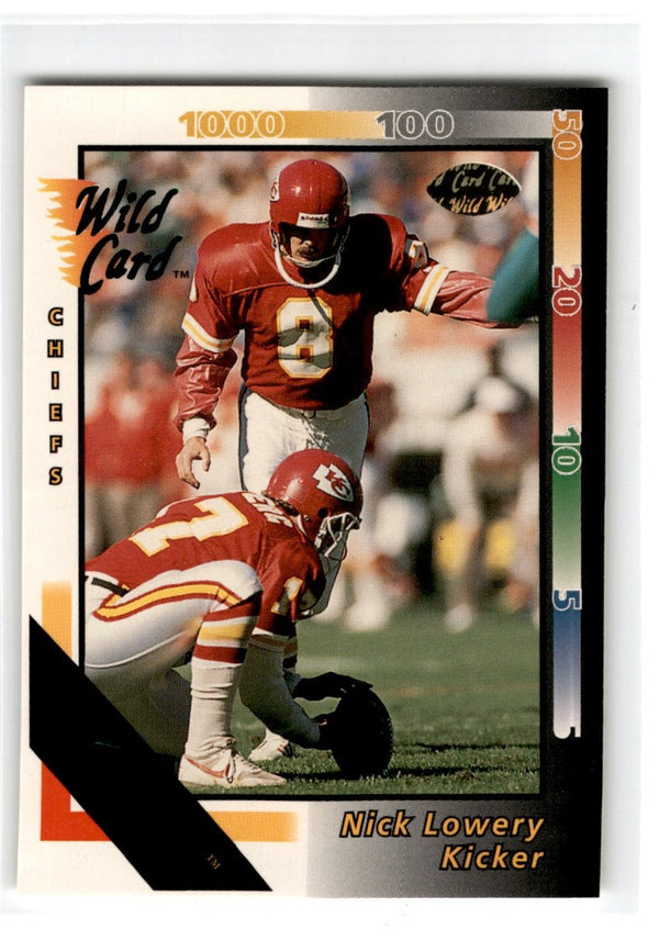 1992 Wild Card 5 Stripe Nick Lowery #79