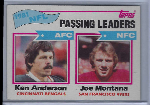 1982 Topps Ken Anderson/Joe Montana #257